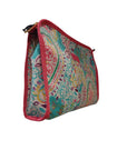 Pochette Etro porta trucco grande Paisley con bordi rosa