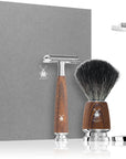 Muhle set 3 pz Rytmo rasoio sicurezza in legno