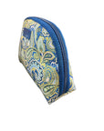 Pochette Etro Media Arrotondata con cerniera Blu
