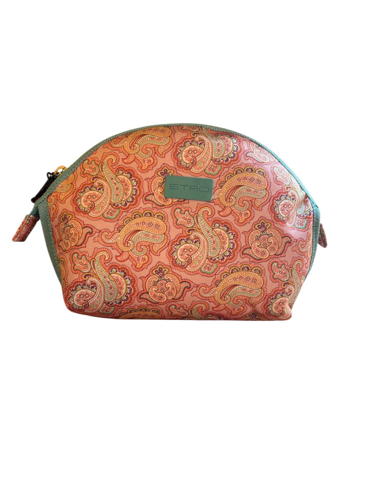 Pochette Etro Arrotondata con cerniera Azzurra