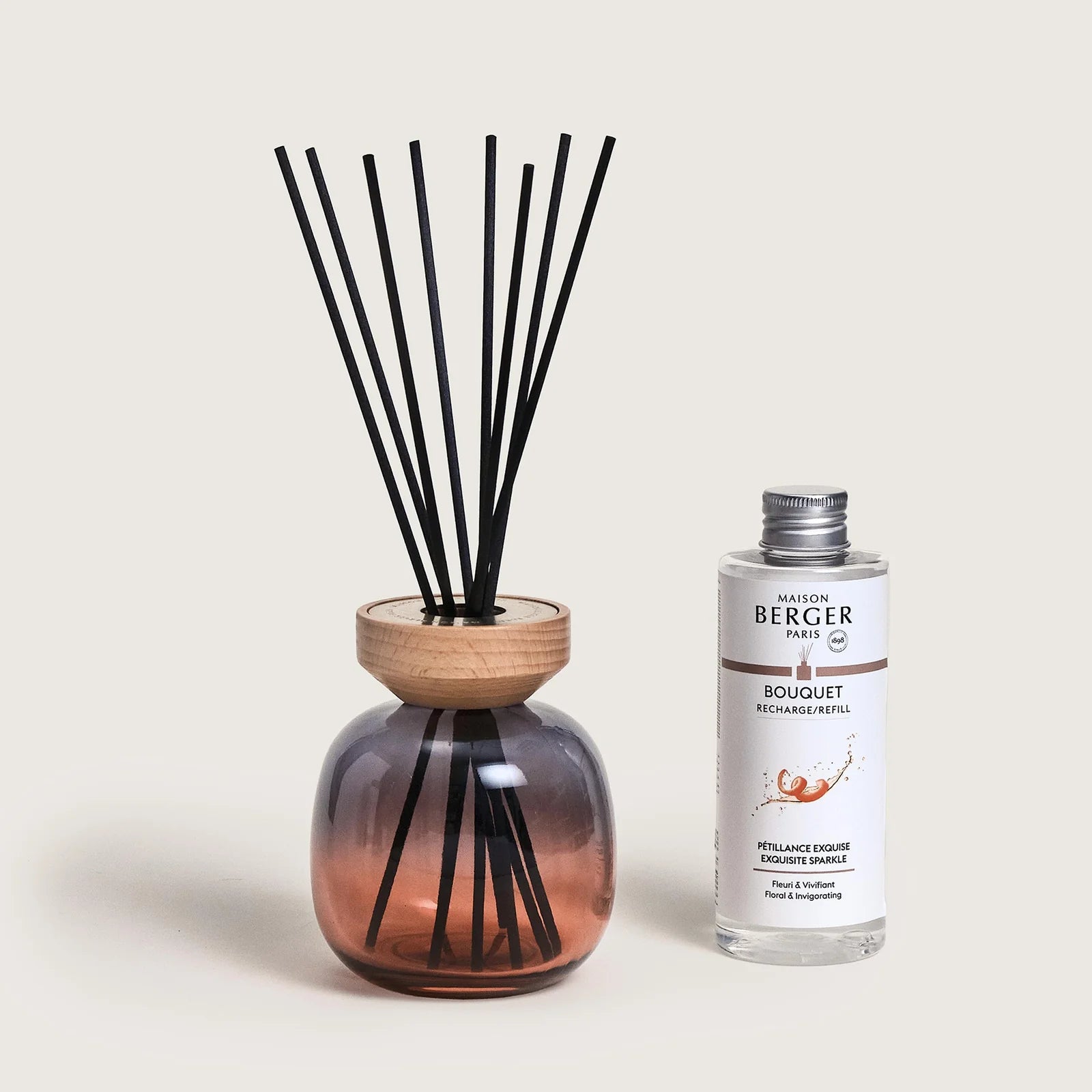 Bouquet Wood Rouge e Gris + Petillance Exquise 180ml
