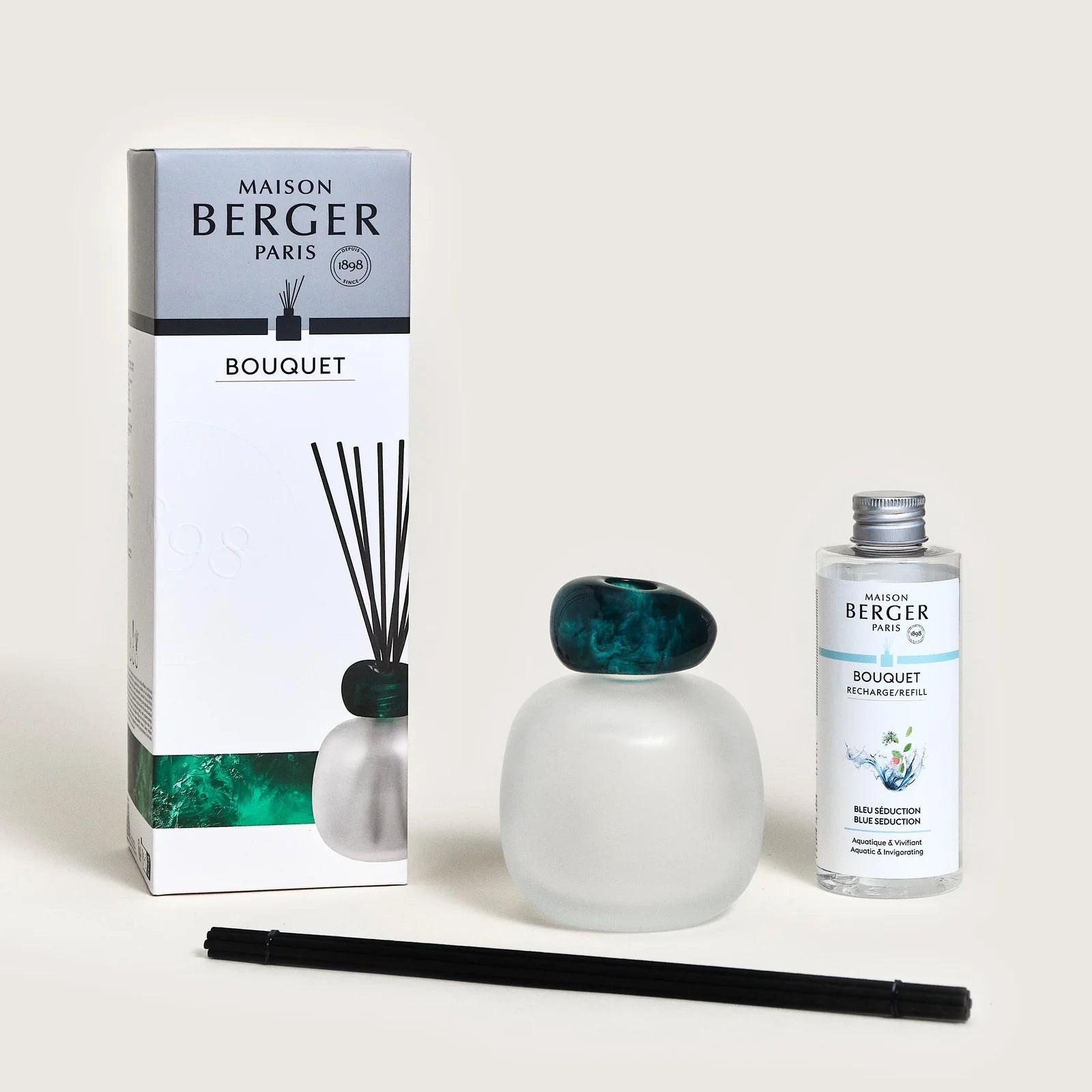 Bouquet Mineral Givre Emeraude + Bleu Seduction 180ml
