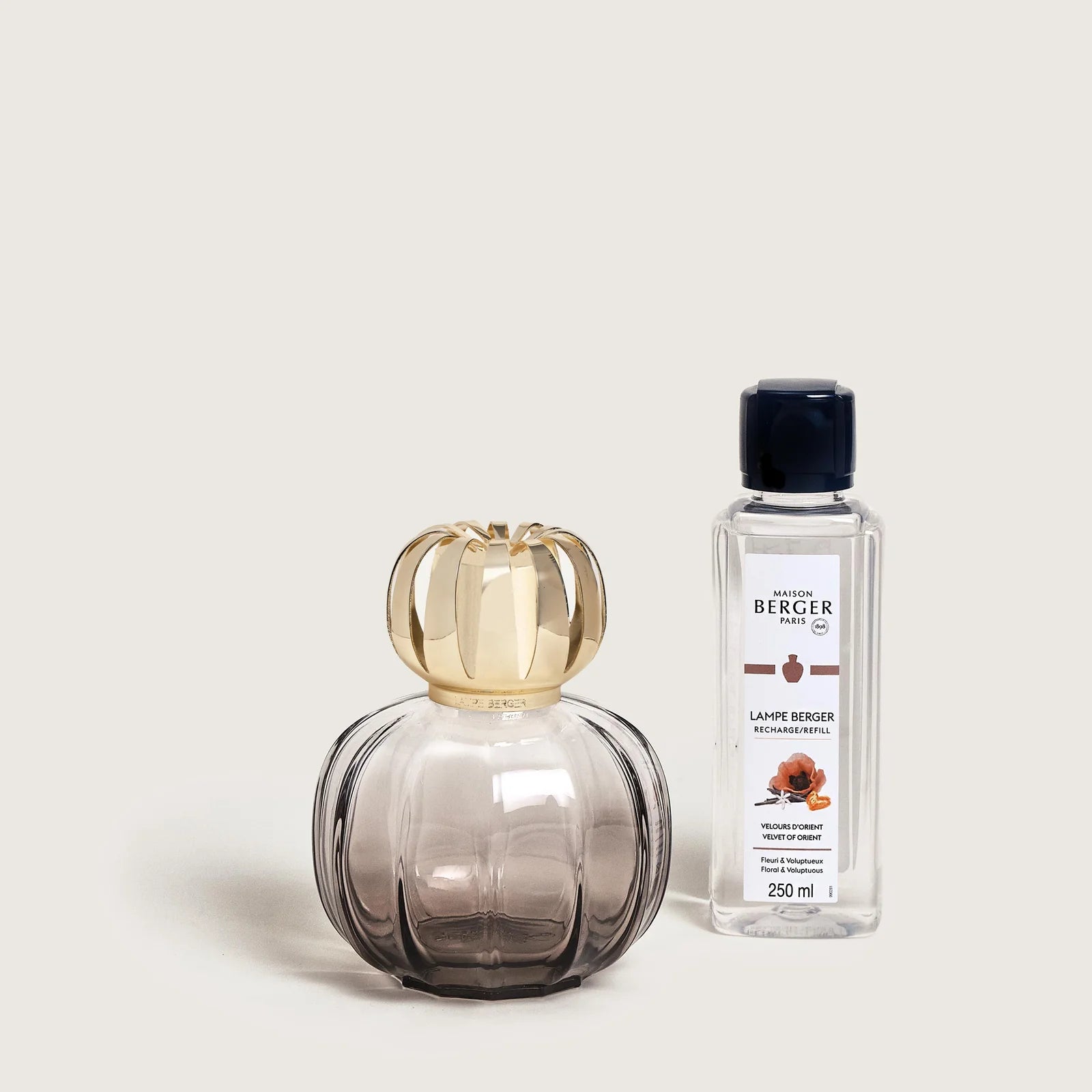 Lampe Berger Corali Gris + Velours d'Orient 250ml