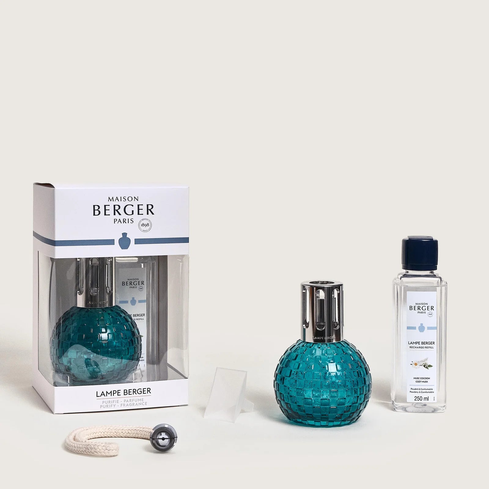 Lampe Berger Disco Vert + Musc Cocoon 250ml