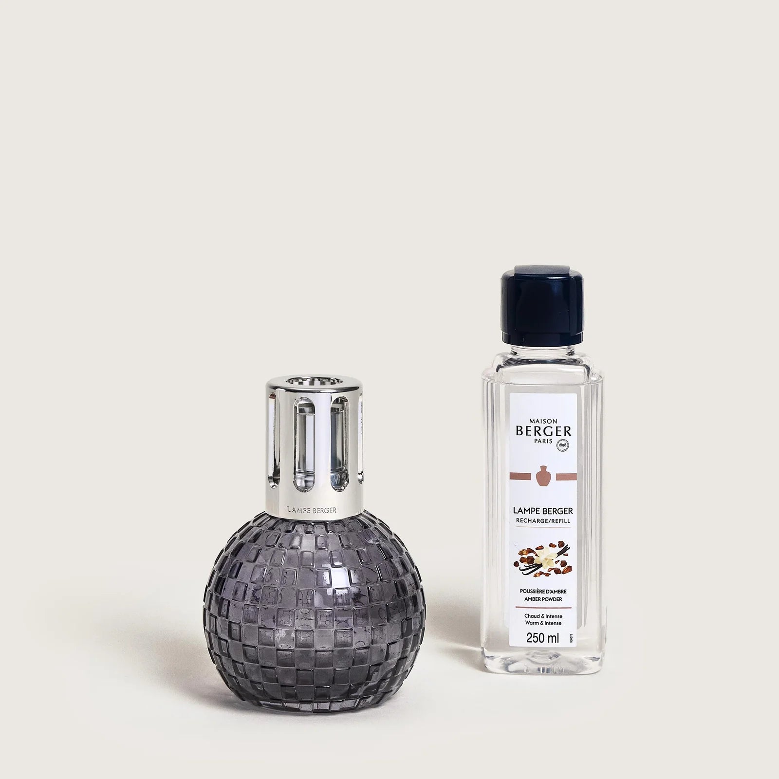 Lampe Berger Disco Gris + Poussiere d'Ambre 250ml