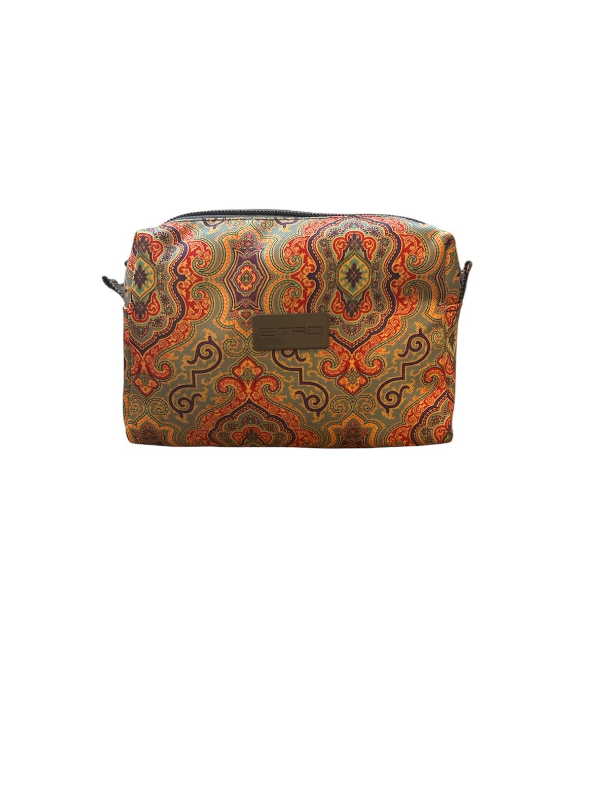 Pochette Etro Porta Gioie Grigio e Arancio