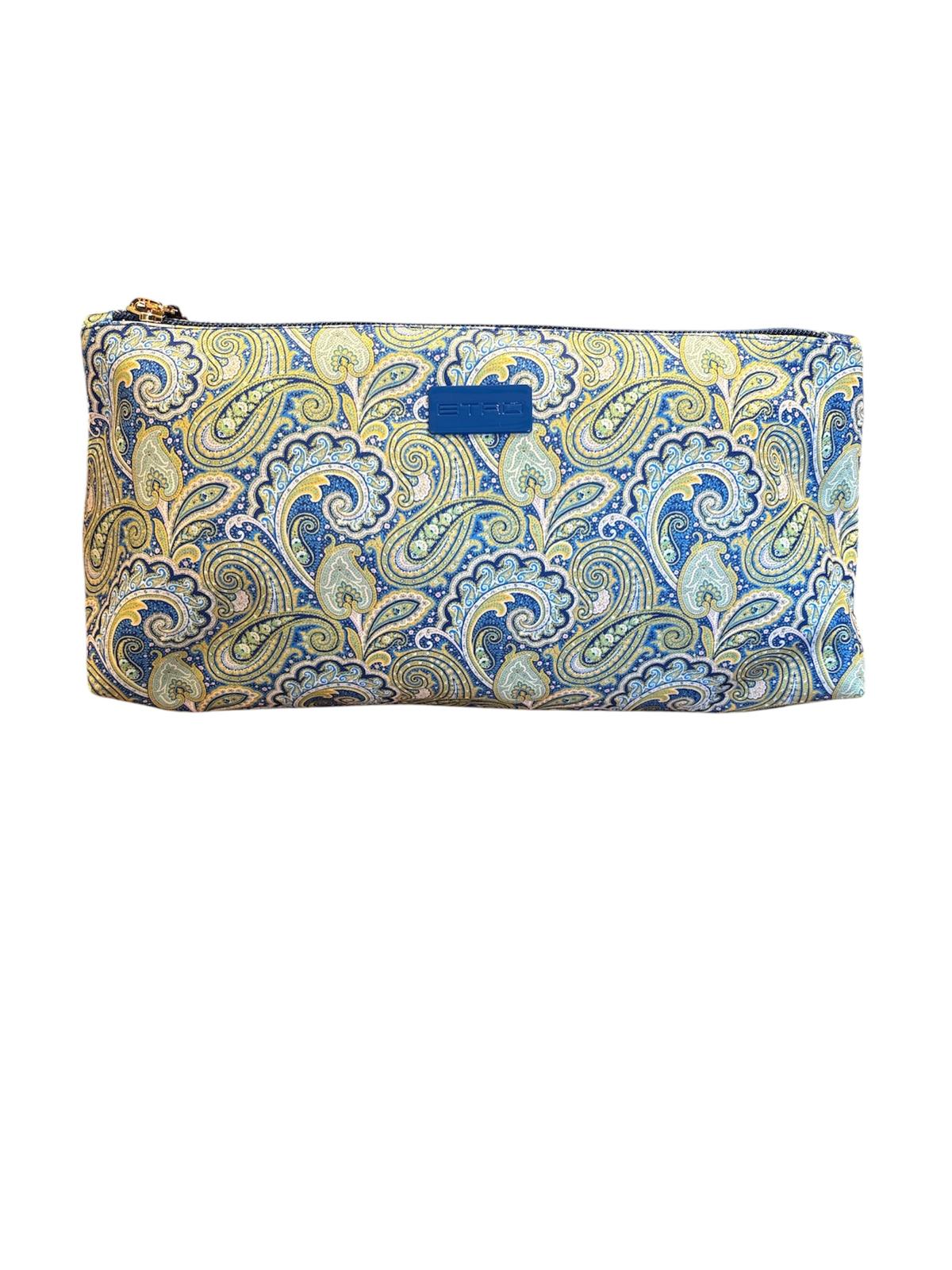 Pochette Etro Rettangolare allungata 
Blu Verde