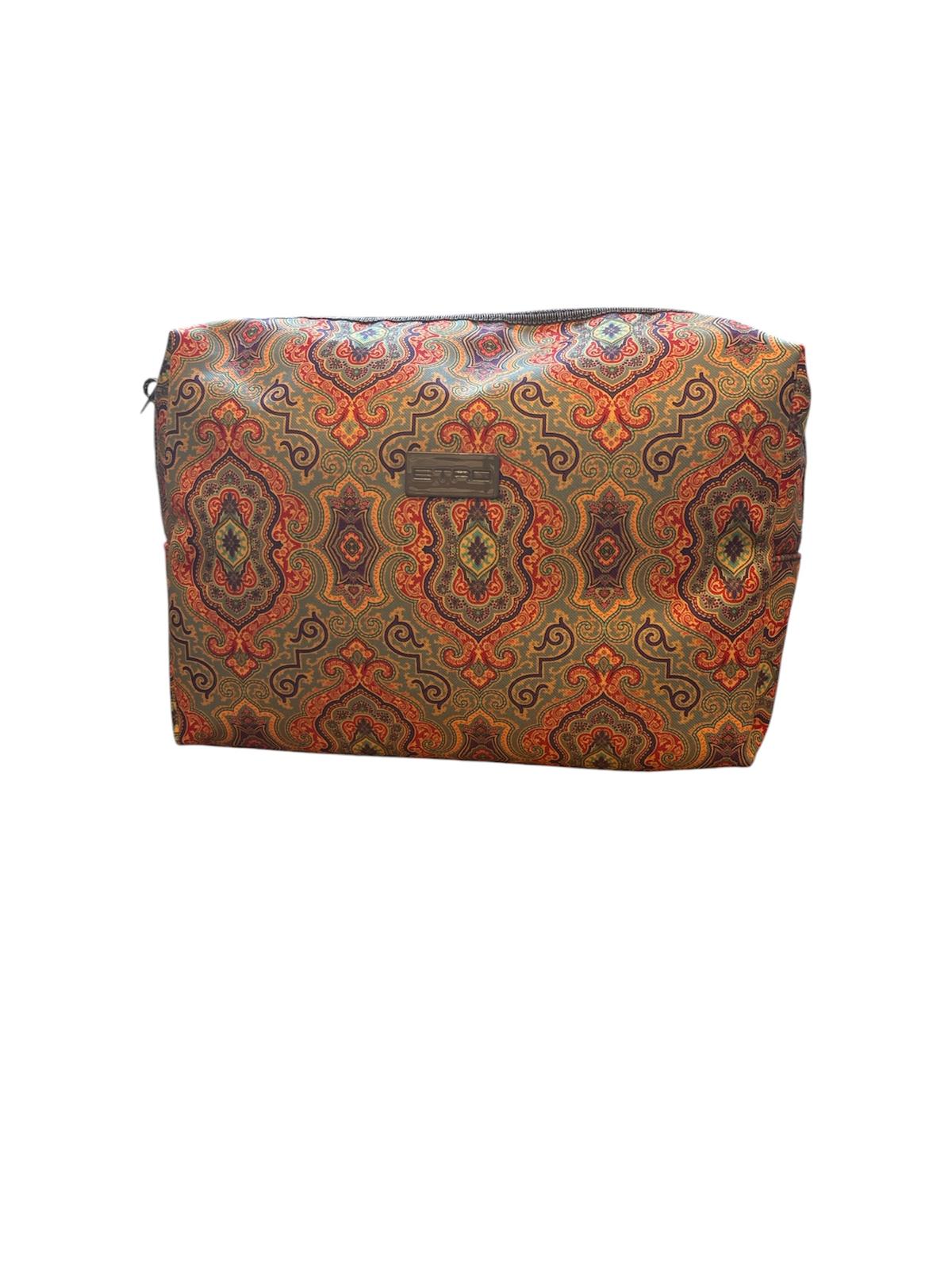 Pochette Etro Rettangolare Grande Arancione e Grigio
