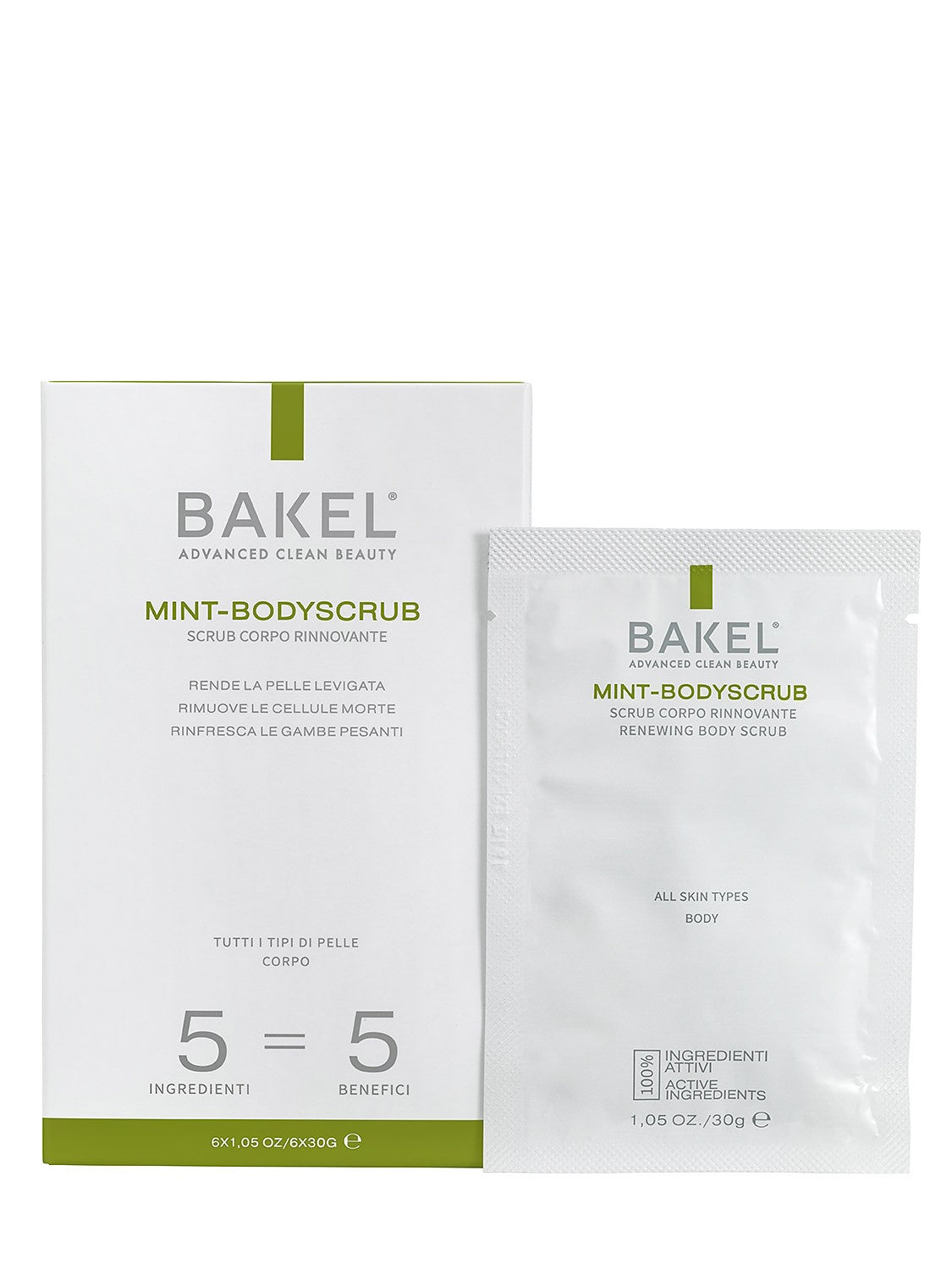 Mint-Bodyscrub 6x30gr Scrub Corpo Rinnovante