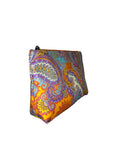 Busta grande Paisley con bordi arancioni