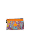 Bustina Paisley con bordi arancio