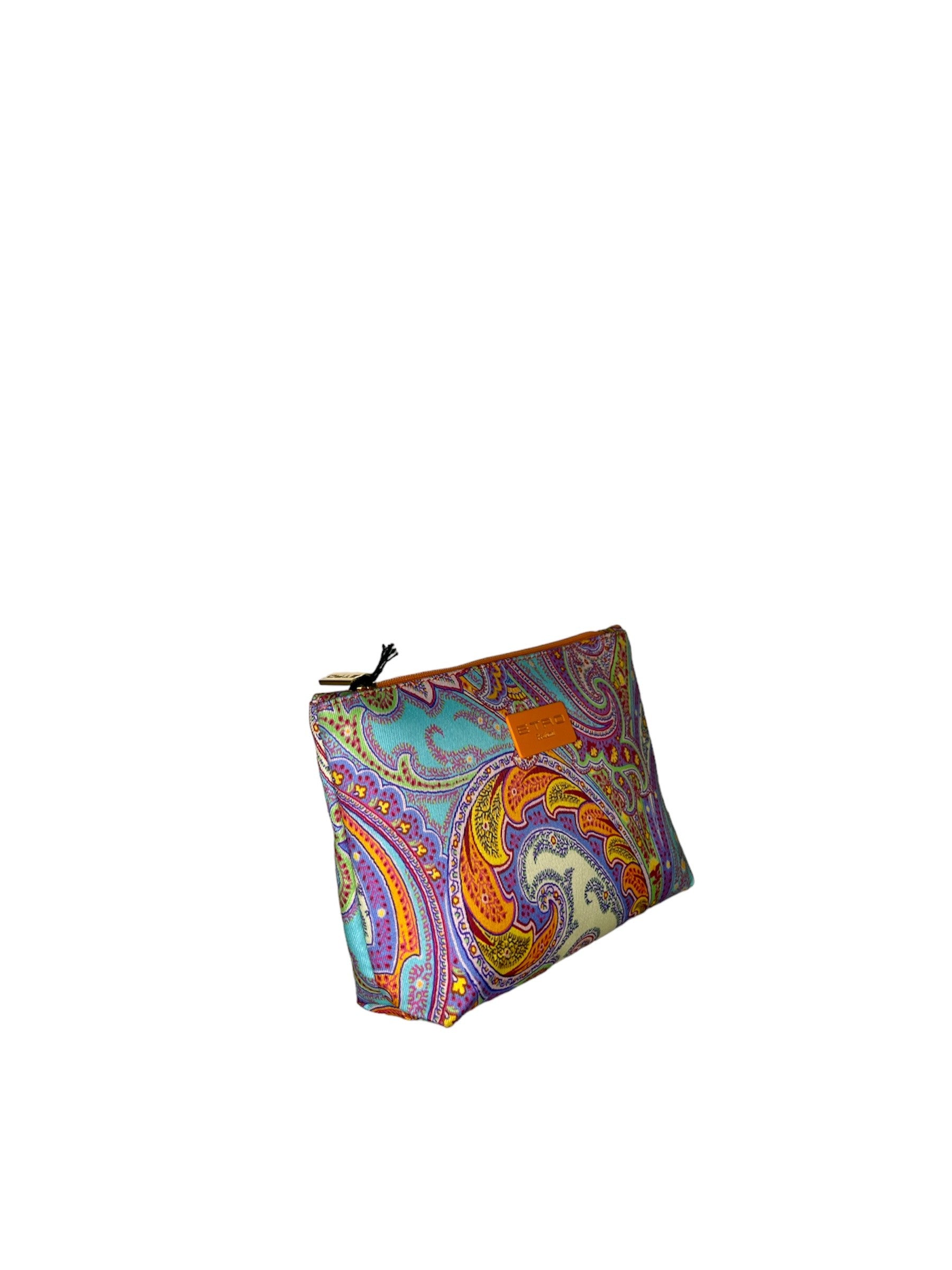 Bustina Paisley con bordi arancio