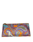 Trousse porta pennelli pailsley con bordi arancio