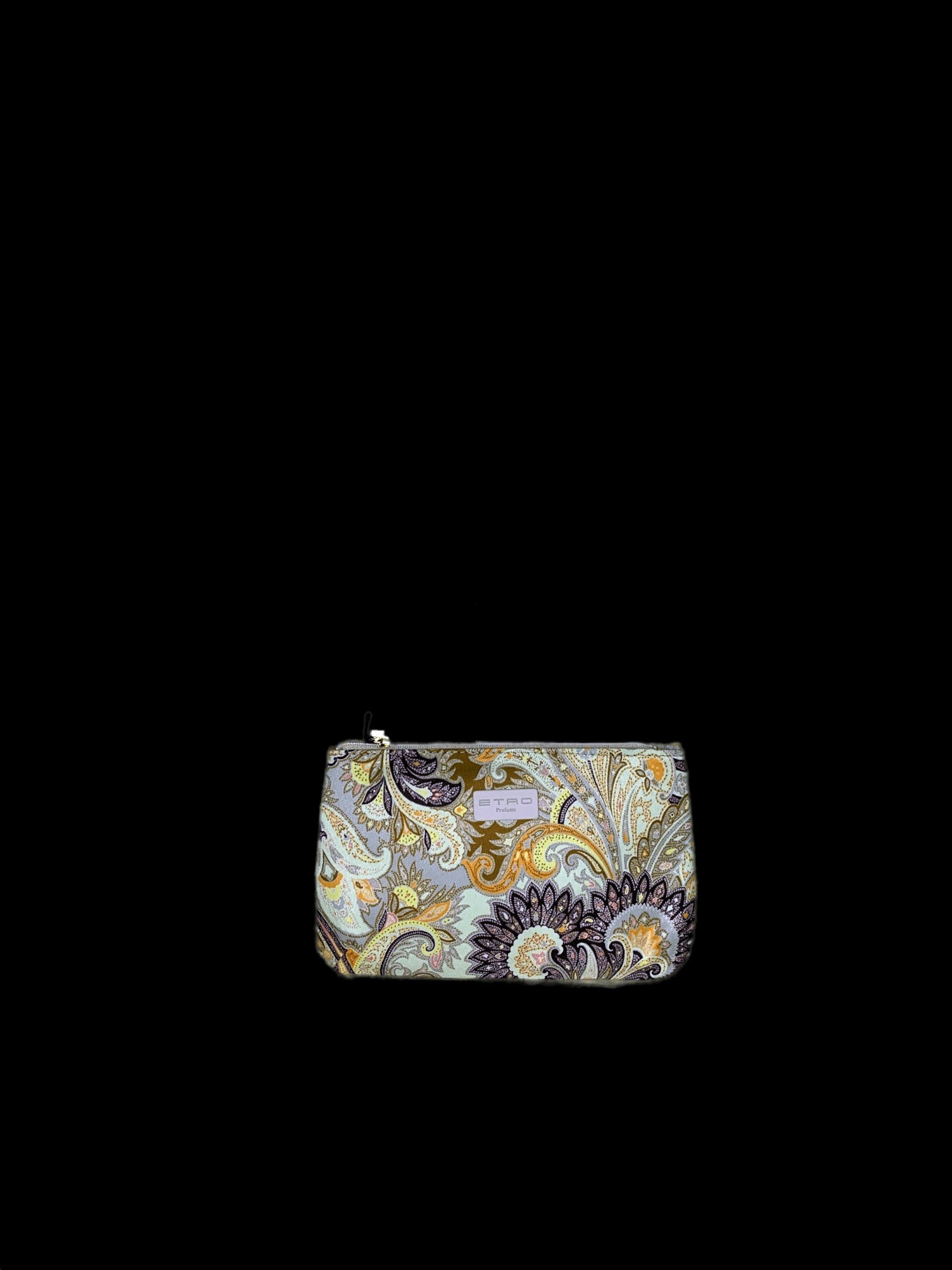 Pochette Media Paisley con bordi beige