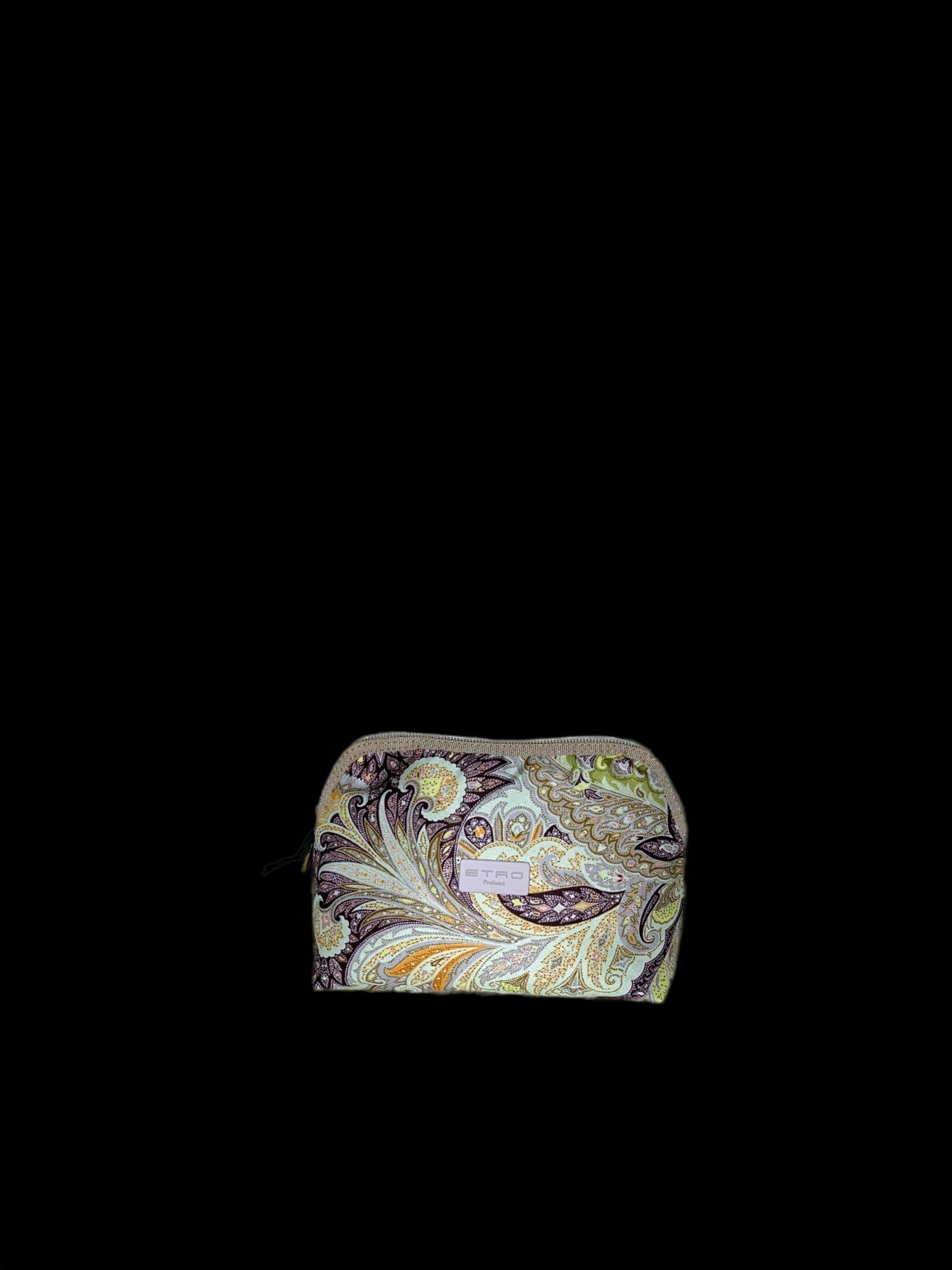 Trousse Geometrica grande Paisley con bordi beige