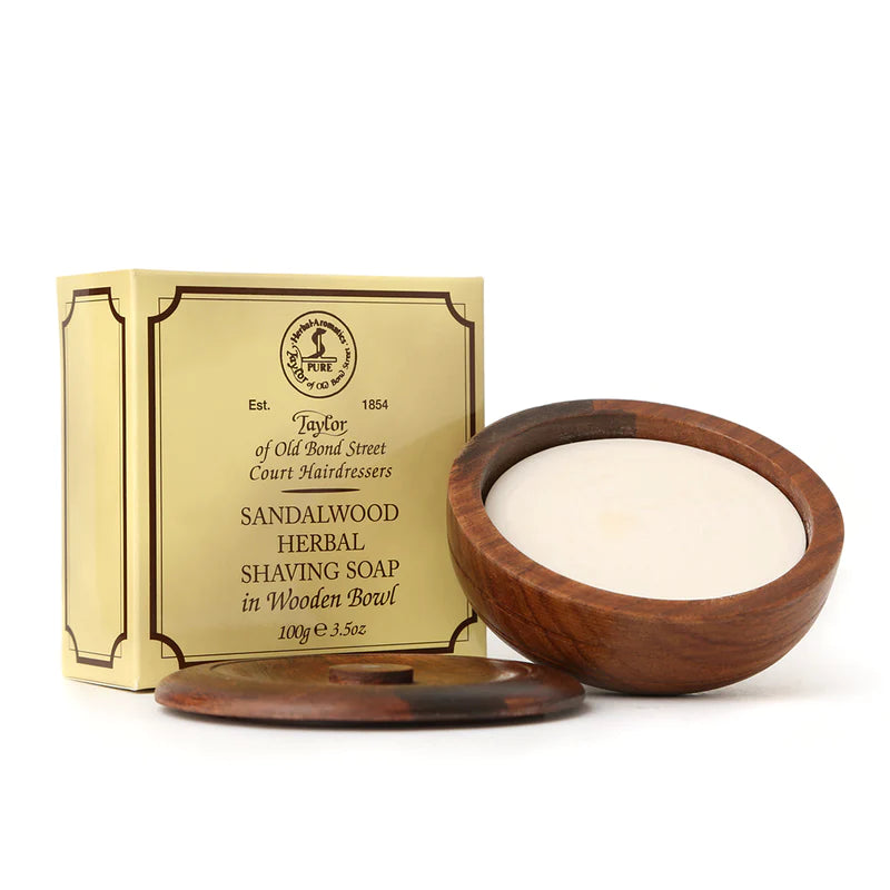 sapone da barba sandawood 100 gr ciotola in legno  taylor - Sandalwood