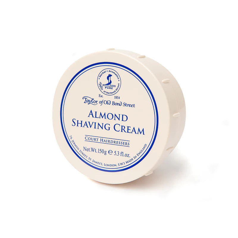 Shaving Cream Plast.Bowl 150g - Almond Taylor