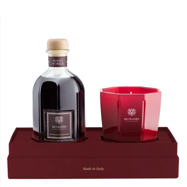 6305_Cofanetto250D-RossoNobile250ml_Candela200gr_Terriacaprofumilatina
