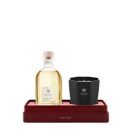 9030_Cofanetto250D-Rosa_Tabacco250ml_Candela200gr_Terriacaprofumilatina