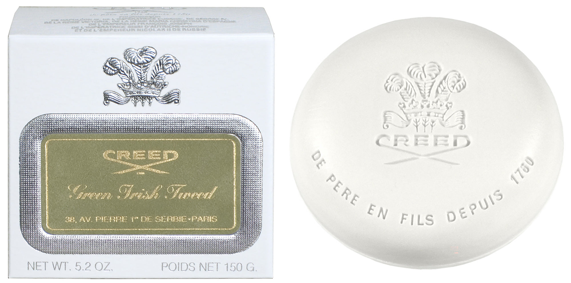 Savon Bain  - Green Irish Tweed 150gr