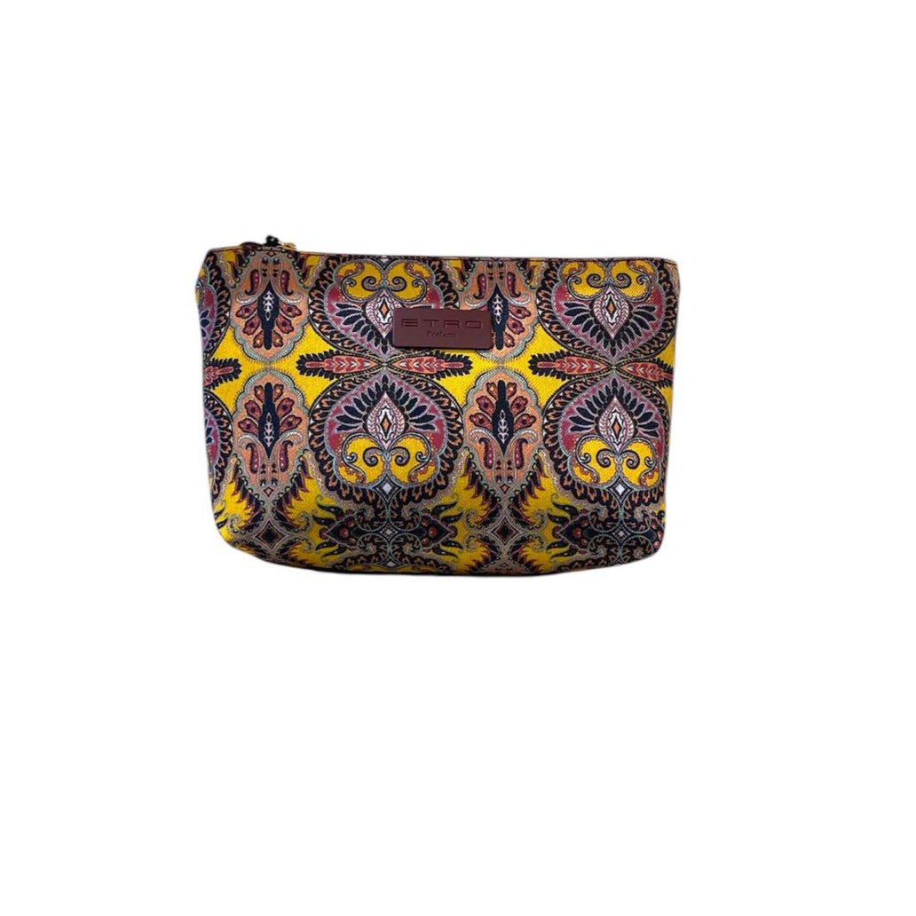 Pochette Etro piccola bordeaux e ocra
