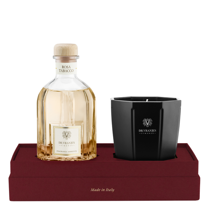 Cofanetto 250D+80C - Rosa Tabacco 250 ml + CANDELA 80gr